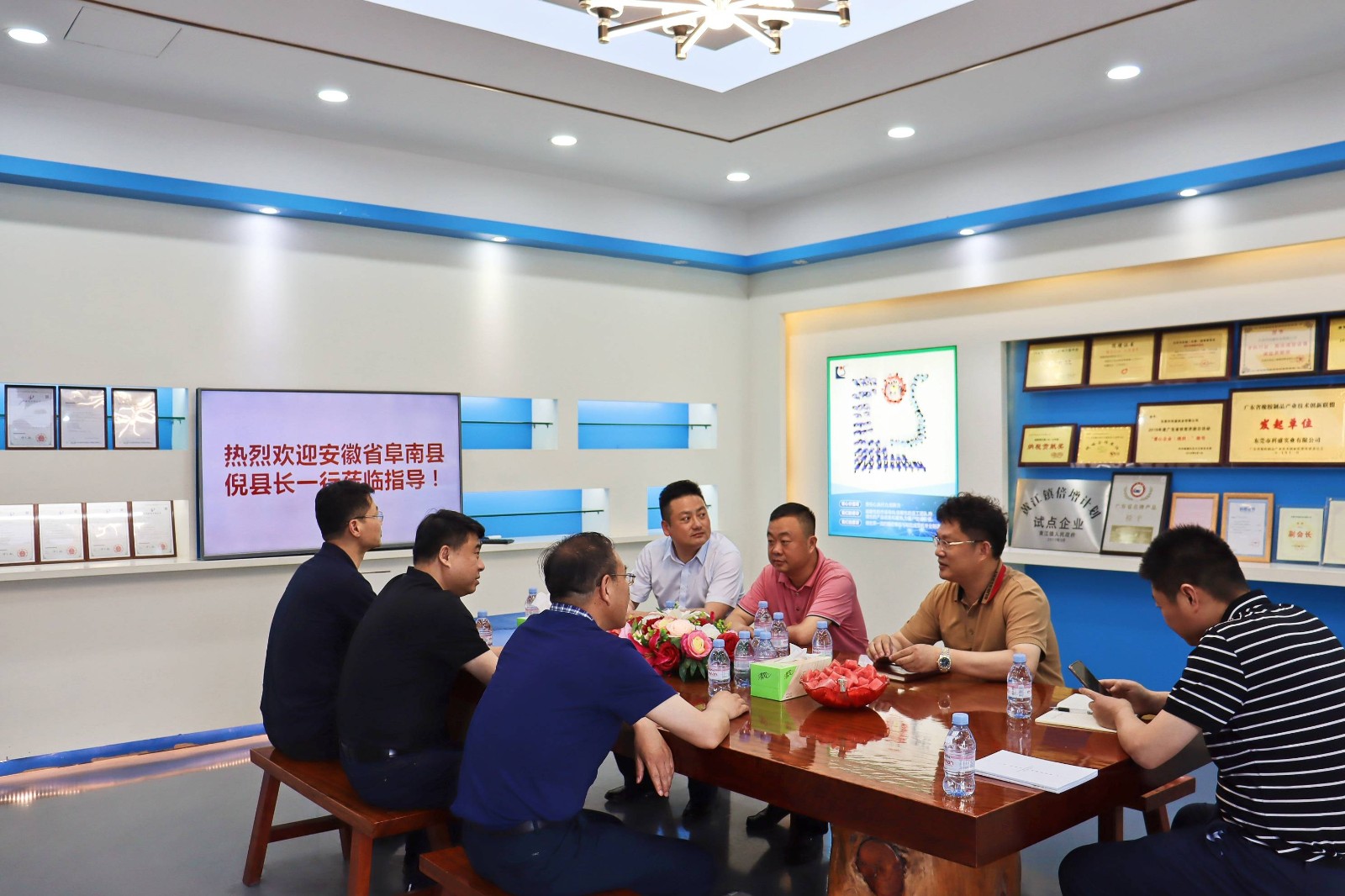 熱烈歡迎安徽省阜南縣倪縣長一行蒞臨指導！